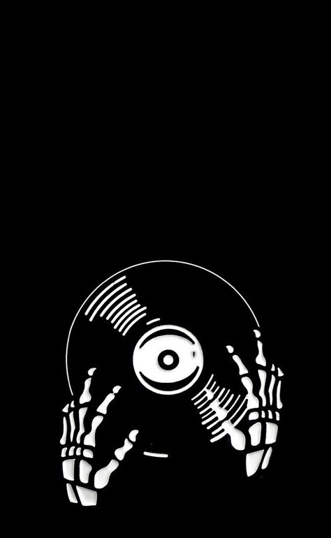 Black And White Aesthetic Skeleton, Skull Wallpaper Black, Dark Pop Art, Contact Pics, Skeleton Music, Iphone 7 Wallpaper, Wallpaper Iphone Dark, 7 Wallpaper, Skeleton Drawings