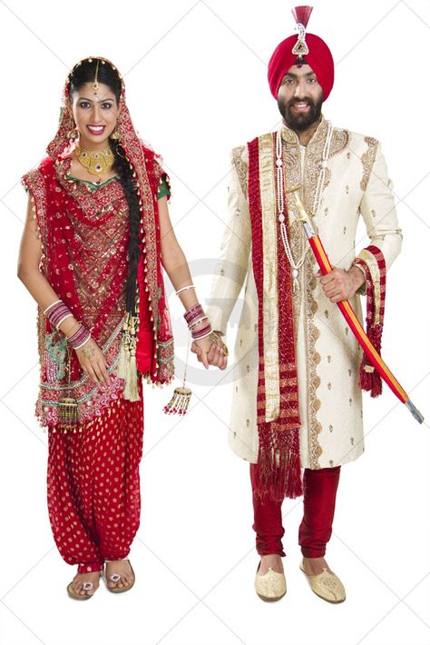 Sikh couple India Costume Traditional, Punjabi Outfits Men, Traditional Punjabi Outfits, Sikh Couple, Easy Cartoon, Punjabi Outfits, Indian Attire, Outfits Men, Costume Outfits