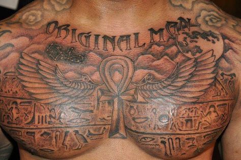 .. Ankh Chest Tattoo Men, Egypt Chest Tattoo Men, Egyptian Chest Tattoo Men Ideas, Egyptian Tattoo Chest For Men, Egypt Chest Tattoo, Egyptian Tattoo Chest, Egyptian Chest Tattoo Men, Ankh Chest Tattoo, Chest Sleeve Tattoo Men