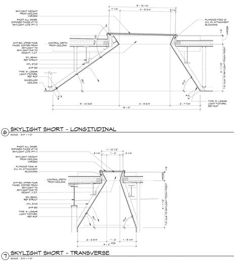 You should know that there are few things architects as much as a proper oculus. While I don't try to stick one in every project, there are very few projects that an oculus couldn't improve. Roof Window Detail, Skylight Detail, Skylight Architecture, Section Drawing Architecture, Life Of An Architect, Building Details, Window Construction, Roof Skylight, Skylight Design