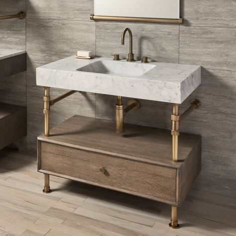 Stone Forest, Simple Bathroom Remodel, Custom Bathroom Vanity, Lavatory Sink, Console Sink, Bath Sinks, Kitchen And Bath Design, Vanity Storage, Luxe Interiors