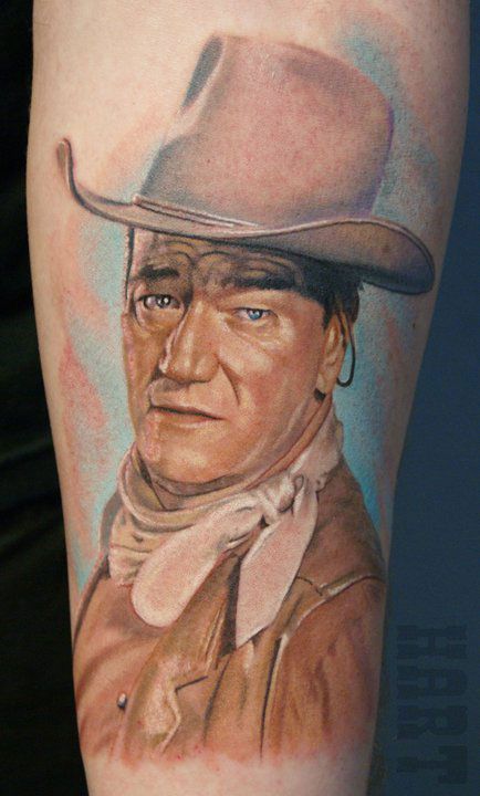 John Wayne Tattoo, Dad Tattoo, Dad Tattoos, True Grit, John Wayne, Biochemistry, Temporary Tattoo, Tattoo Artist, Ink Tattoo