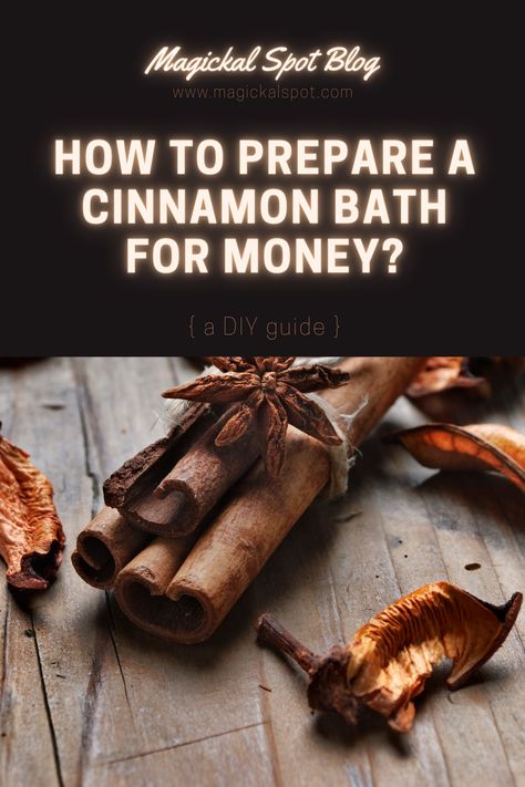 Cinnamon Attract Money, Money Incense Recipe, Cinnamon Bath Benefits, Cinnamon Money Rituals, Spell To Sell House Fast, Money Bath Ritual, Cinnamon Money Spell, Cinnamon Ritual 1st Of The Month, Cinnamon Uses