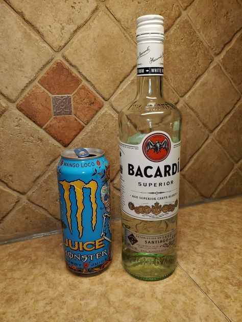 When you hate redbull and vodka, theres monster and rum. Monster And Vodka, Vodka Redbull, Mom Juice, Monster Energy Drink, Mixed Drinks Alcohol, Vodka Drinks, Drinks Alcohol, Tito's Vodka Bottle, Monster Energy