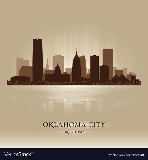 Okc Skyline, Oklahoma City Skyline, Skyline Drawing, City Skyline Silhouette, City Tattoo, Skyline Silhouette, 2024 Vision, Oklahoma City, City Skyline