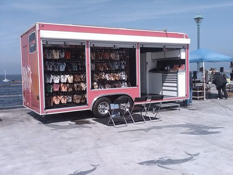 Word on the Street – A Town Square Mobile Retail Trailer, Boutique Trailer Mobile Shop, Booth Display Ideas Diy, Mobile Fashion Truck, Mobile Beauty Salon, Mobile Spa, Bookstore Cafe, Fashion Truck, Boutique Inspiration