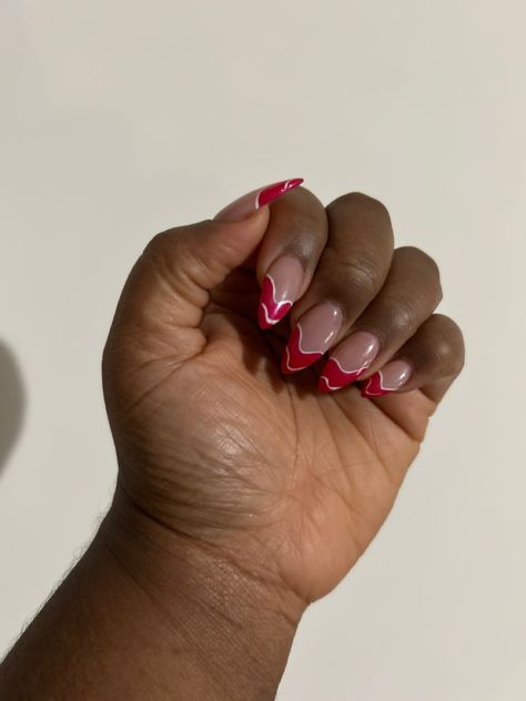 French Nails On Dark Skin Hands, Pink Snake Skin French Tip Nails, Pink Nails On Dark Skin Black Women, Pink French Tips On Dark Skin, Light Pink Nails Dark Skin, Nail Tips, Skin Tones, Color Pop, Nails