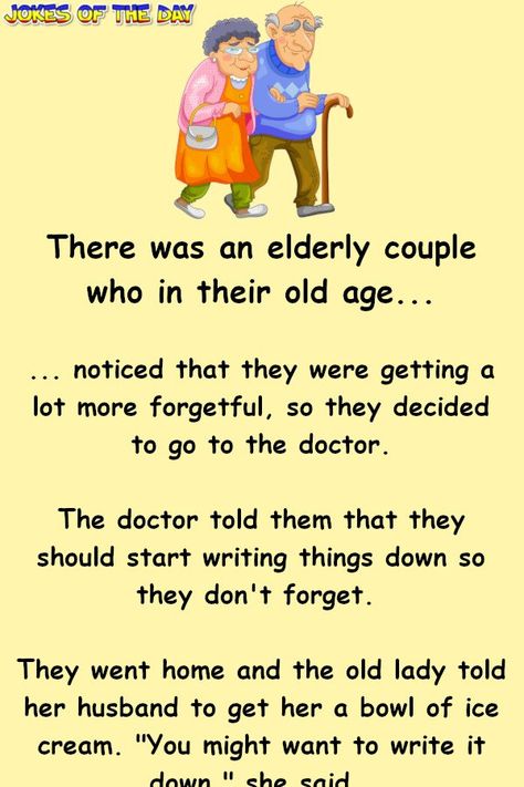 Senior Jokes, Old People Jokes, Old Age Humor, Funny Jok, Senior Humor, Couples Jokes, Laughter Therapy, Writing Things, Elderly Couples