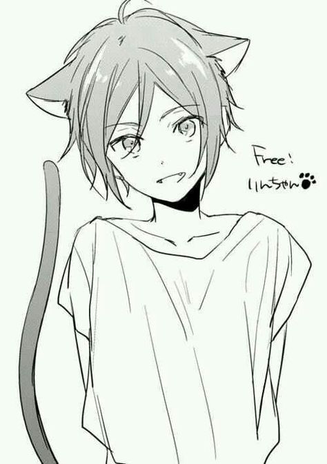 Hello, This is the Sinhala translation of jeon's hybrid (part 1) bo… #romance #Romance #amreading #books #wattpad Cute Art Drawings, Neko Boy, Neko Cat, Eternal Summer, 5 Anime, Anime Animals, Manga Boy, Free Anime