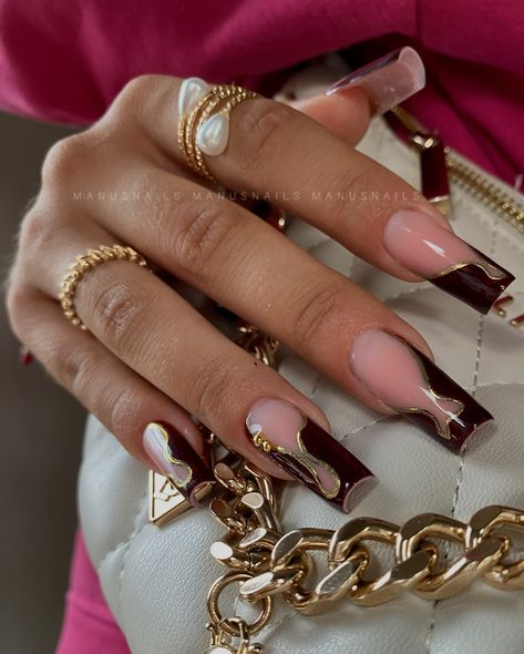 Fall set🍂 #fallsetnails #autumnails #autumnvibes🍁 November Nail Designs Fall, Square Acrylic Nails With Charms, November Bday Nails, Fall Sets Nails Almond, Fall Nail Inspo 2024 Square, Fall Short Square Nails Ideas Autumn, Fall Nail Ideas Square, Fall Nails Toes, Thanksgiving Nails Square