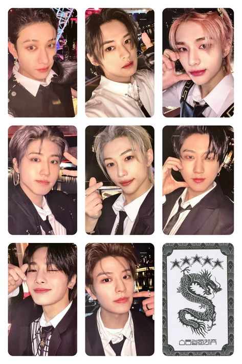 Printable Photo Card Straykids, S Class Photocards, Photo Cards Straykids, Skz Photo Cards Printable, Skz Lomo Card, Photo Card Template Skz, Photo Cards Skz, Skz Photocard Template, Straykids Photocards Template