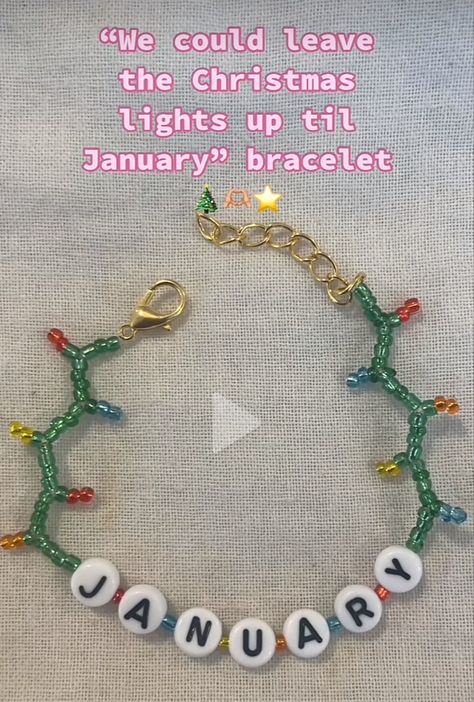 Taylor Swift Christmas Bracelet Ideas, Taylor Swift Christmas Bracelet, 123 Lgb Bracelet, Ts Bracelet Ideas, Eras Bracelets, Taylor Swift Christmas, Diy Beaded Bracelets, Bracelet Inspo, Bracelets Ideas