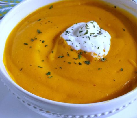 High Protein Soups, Puree Soup Recipes, Blended Soup Recipes, Sweet Potato And Carrot Soup, Potato And Carrot Soup, Bariatric Recipes Sleeve Liquid Diet, Protein Soup Recipes, Sweet Potato And Carrot, Soft Foods To Eat