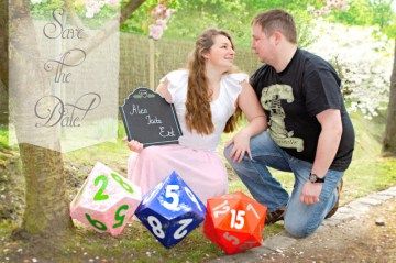 giant dice Save the Date Nerd Wedding Dress, Giant Dice, Gamer Wedding, Aachen Germany, Nerd Wedding, Geeky Wedding, Nerdy Wedding, Funny Wedding Invitations, Geek Wedding