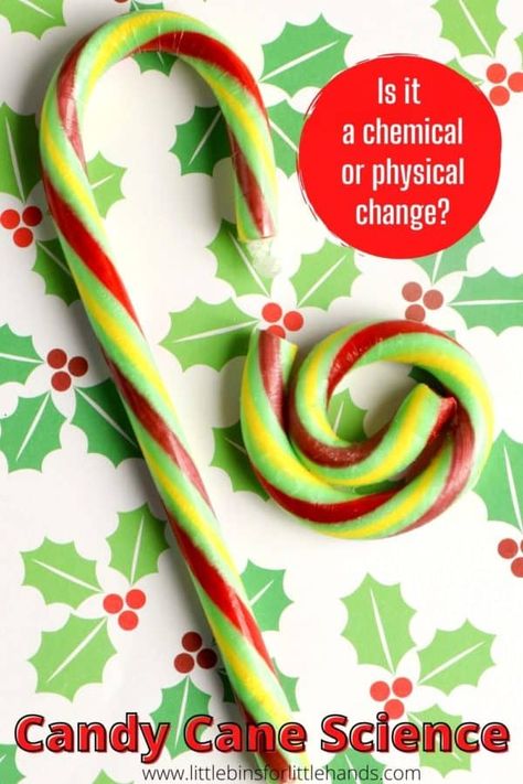 Candy Cane Stem Activity, Stem Ideas For Kids, Homemade Candy Canes, Nicholas Party, Scientific Method For Kids, Easy Science Fair Projects, Candy Cane Experiment, Candy Cane Science, Christmas Stem Activities