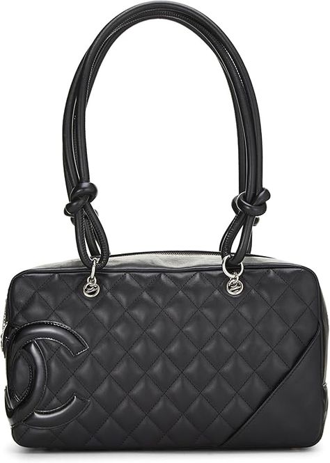 Amazon.com: Chanel, Pre-Loved Black Calfskin Cambon Bowler, Black : Luxury Stores Black Luxury, Luxury Store, Fashion Outlet, Chic Boutique, Sophisticated Style, Luxury Bags, Luxury Branding, Calf Skin, Chic Style