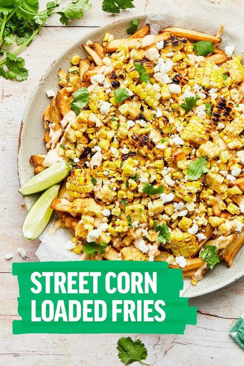 If you’re looking for some summer BBQ inspo look no further, try these Mexican Street Corn Fries! These easy Mexican Street Corn Fries are super simple to make! With a base of Cavendish Farms Pub Fries and melted cheese, roasted corn, topped with cilantro, and a squeeze of lime. Get the Recipe Here: https://www.cavendishfarms.com/en/for-your-home/recipes/mexican-street-corn-loaded-fries/ #Cavendishes #CavendishFarms #MexicanStreetCorn #LoadedFries #BBQ #SummerDish #GrilledCorn #CornRecipes Street Corn Fries, Pub Fries, Corn Fries, Street Fries, Brewery Food, Easy Mexican Street Corn, Gravy Fries, Farm Restaurant, Recipes Mexican