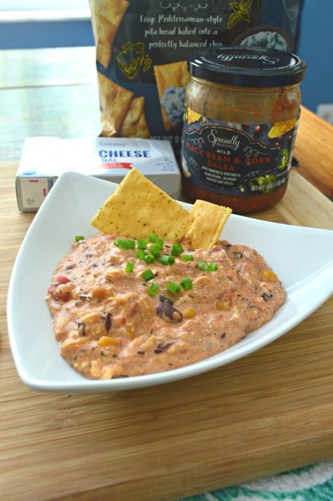 4 Ingredient Cream Cheese And Black Bean Dip [In Under 4 Minutes!] | Quick and easy lunch recipes in minutes | The best dips with the fewest ingredients | Best dips for any party or gathering | Shop at #aldi for the best ingredients to make simple recipes | Easy lunch recipes | #recipes #diprecipes #partyrecipes | Black bean dips | Recipes with cream cheese and artichokes | theMRSingLink Bean Dips, Sunday Snacks, Best Dips, Black Bean Dip Recipe, Bbq Parties, Superbowl Sunday, Black Bean Dip, Healthy Superbowl Snacks, Lunch Recipe