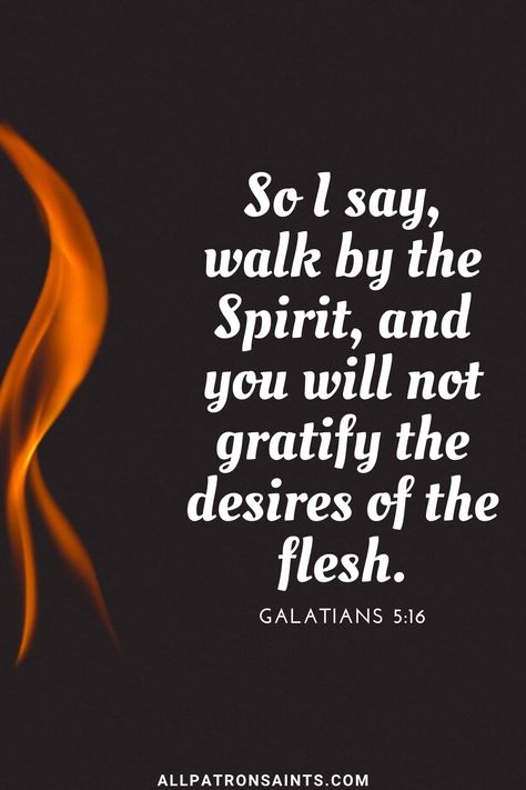 Walk In The Spirit Not The Flesh, Bible Quotes About Lust, Galatians 5 16, Warfare Prayers, Walk In The Spirit, Spiritual Strength, Prayer Journals, Christian Bible Study, Biblical Inspiration