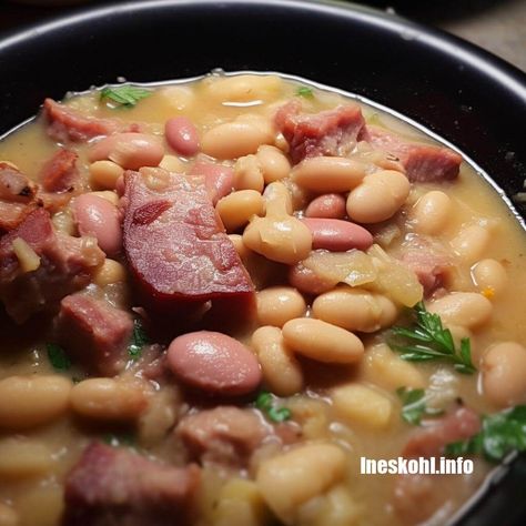 Butter Beans And Ham Hocks, Ham And Butter Beans, Navy Beans And Ham Crockpot, Butter Beans And Ham, Beans With Ham Hock, Beans And Ham Hocks, Navy Beans And Ham, Beans With Ham, Dinner Grown