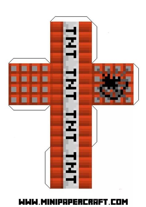 Papercraft Minecraft Skin, Minecraft Png, Kertas Kerja Prasekolah, Minecraft Templates, Tnt Minecraft, Minecraft Tnt, Minecraft Party Decorations, Minecraft Printables, Minecraft Blocks