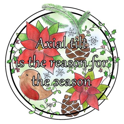 Axial tilt is the reason for the season Christmas