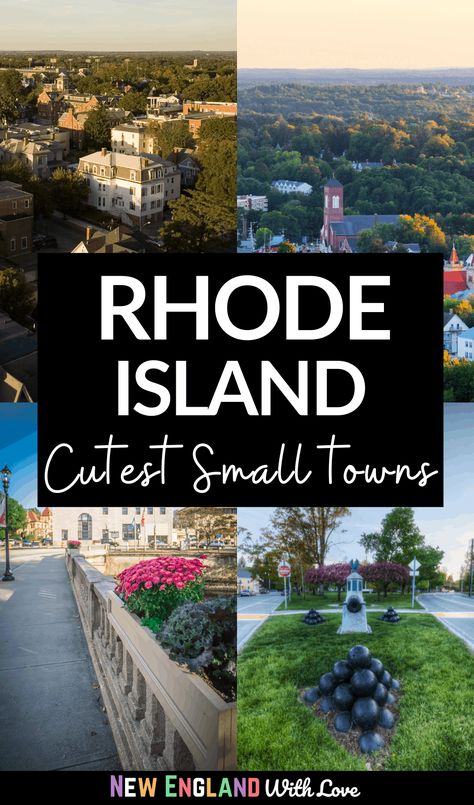 10 Super Charming Small Towns in Rhode Island | New England With Love Middletown Rhode Island, Rhode Island Vacation, Pawtucket Rhode Island, Narragansett Rhode Island, Fall Foliage Road Trips, Smokey Mountains Vacation, Rhode Island Travel, Connecticut Travel, Island Town