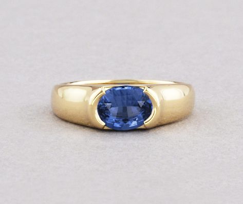 Chunky Sapphire Ring, Blue Sapphire Rings For Men Gold, Men’s Sapphire Ring, Blue Sapphire Rings For Men, Mens Sapphire Ring, Ancient Roman Jewelry, Oval Sapphire Ring, Golden Rings, Simple Rings