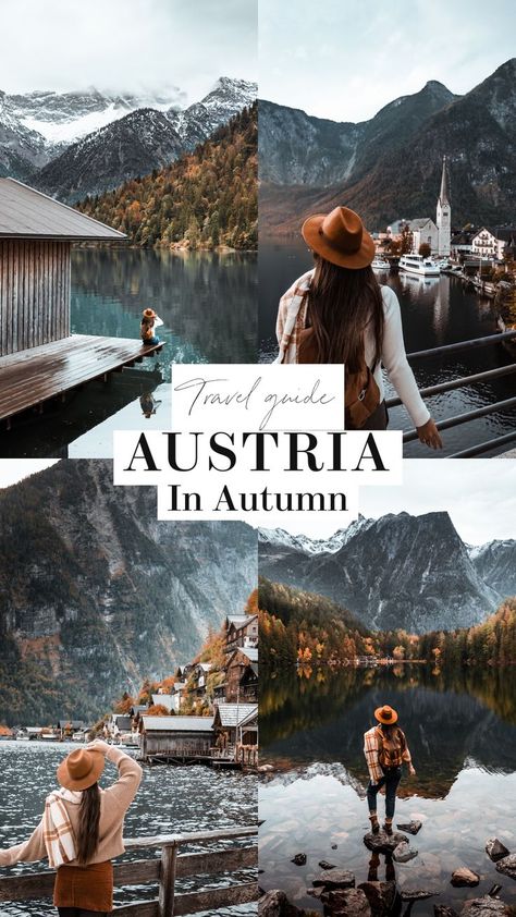 Austria Bucket List, Austria Travel Places To Visit, Hallstatt Austria Photography, Austria Outfit, Austria Autumn, Austria Itinerary, Austria Aesthetic, Europe Road Trip, Austria Photography