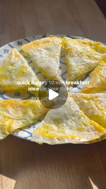 Cecilia Oh on Instagram: "This rice paper omelette is not only delicious, but it’s so simple and super easy to make. I make these for Theo whenever we’re short on time and he loves them! The recipe is also versatile you can add in whatever veggies you have as well 🙌 🌟SAVE to make later! Ingredients (1 serving) - one rice paper sheet - 1 medium egg - ~ 1/2 cup Mild cheddar cheese (shredded) - 1/3 cup cooked broccoli (chopped) Directions 1. On a medium sized pan, place one sheet of the rice paper on low heat 2. Crack open the egg on top of the rice paper and using a chopstick or utensil of choice stir the egg until it’s evenly spread on the rice paper 3. Sprinkle the cheese and chopped broccoli and let it cook for about a minute 4. Fold the rice paper, and let it cook for about 2 mi Rice Paper Omelette, Masakan Simple, Cooked Broccoli, Chopped Broccoli, Paper Sheet, Egg Breakfast, The Egg, Few Ingredients, Rice Paper