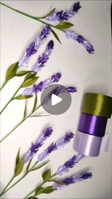 Ribbon Flower Tutorial, Satin Flowers, Organza Ribbon, Dollar Tree Crafts, Ribbon Flowers, Flower Tutorial, Diy Flowers, Silk Flowers, Paper Flowers