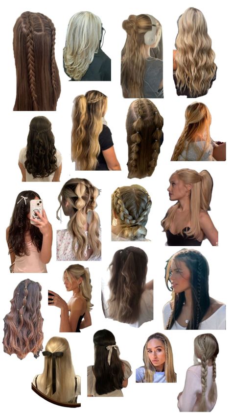 Out Of The Face Hairstyles, Hairstyle Examples, Easy Hairstyles For Thick Hair, Hair Inspiration Long, Hair Color Streaks, Cute Simple Hairstyles, Bow Hairstyle, Hair Tutorials Easy, Hair Stylies