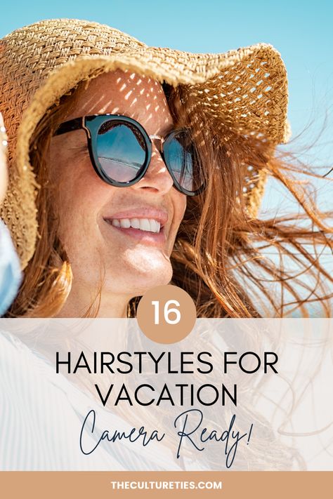 Summer's on the horizon ☀️ Time to plan those vacation hair looks! Check out our article featuring 16 easy styles to keep you chic and carefree all season long. From beach waves to effortless updos, we've got you covered! #SummerReady #VacationHair #EasyStyles #SummerHairstyles
#BeachHair #BeachWaves #VacayVibes
#TravelHairstyles Scarf Updo, Christie Brinkley Hair, Travel Hairstyles, Easy Hair Cuts, Vacation Hairstyles, Sleek Updo, Hair To One Side, Oily Hair, Low Ponytail