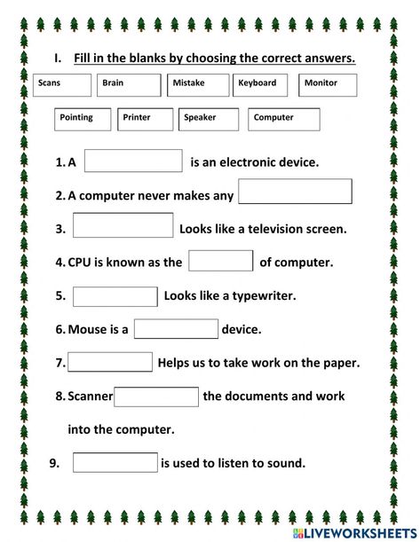 Computer Worksheet For Class 3, Computer Science Worksheets For Grade 1, Computer Work Sheet For Class 2, Parts Of Computer Worksheet, Computer Worksheet For Grade 4, English Excercise, Computer Worksheet, Computer Questions, Computer Exam