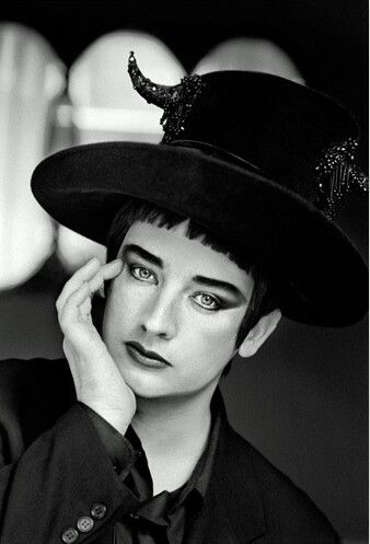 Boy George in 1995. Jane Bown, Brown Portrait, George Hats, Gordon Parks, Duck Face, Club Music, Culture Club, Boy George, Dalai Lama