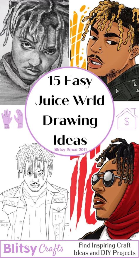 15 Easy Juice Wrld Drawing Ideas - Juice Wrld Juice World Drawings Easy, Juice Wrld Drawing Sketch, Juice Wrld Drawing Easy, Juicewrld Art, Juice Wrld Sketch, Juice World Drawings, Rapper Art Drawing, Juice Wrld Drawing, Juice Wrld Art