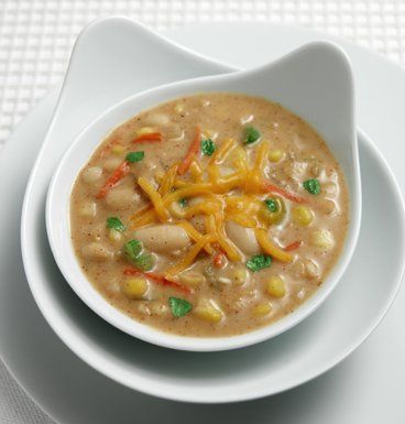 White Bean Chowder Great Northern Bean Soup, Northern Bean Soup, Bean Chowder, Chowder Soup, Northern Beans, Great Northern Beans, Chowder Recipes, Corn Chowder, Frozen Corn