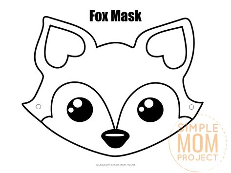 For Halloween or a woodland animal theme party, these free printable fox mask templates are perfect! Pretend to be an arctic for even fantastic Mr. Fox! With the printable fox mask coloring pages and another ready to wear, I know your kids will adore their new fox masks in dramatic play! #foxcrafts #foxmasks #foxmasktemplates #SimpleMomProject Fox Mask Template Free Printable, Fox Template Free Printable, Fox Mask Template, Animal Masks Craft, Raccoon Craft, Fox Masks, Animal Mask Templates, Simple Mom Project, Forest Animal Crafts