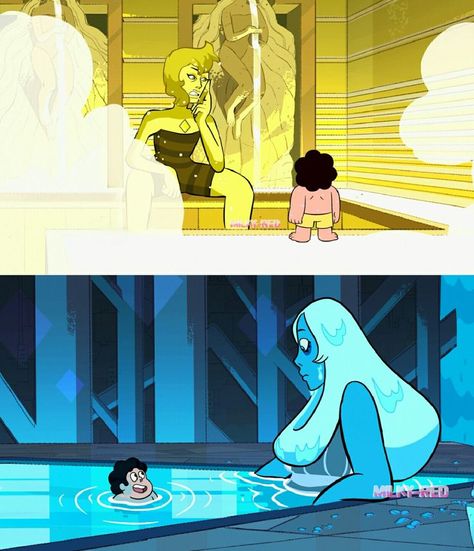 Blue And Yellow Steven Universe, Steven Universe Blue Diamond X Yellow, Yellow And Blue Diamond Steven Universe, Red Diamond Steven Universe, Blue X Yellow Diamond, Steven Universe Red Diamond, Yellow Diamond X Blue Diamond, Blue Diamond Steven Universe Fanart, Blue Diamond X Yellow Diamond