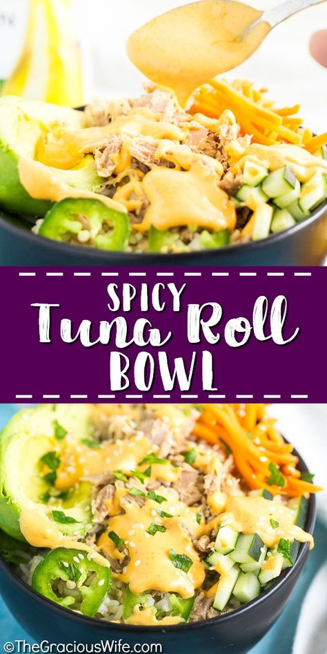 Tuna Sushi Bowl Canned, Spicy Tuna Bowl Canned, Flavored Tuna Packet Recipes, Canned Tuna Poke Bowl, Canned Tuna Sushi Bowl, Tuna Bowl Canned, Starkist Tuna Recipes, Tuna Cucumber, Tuna Bowl