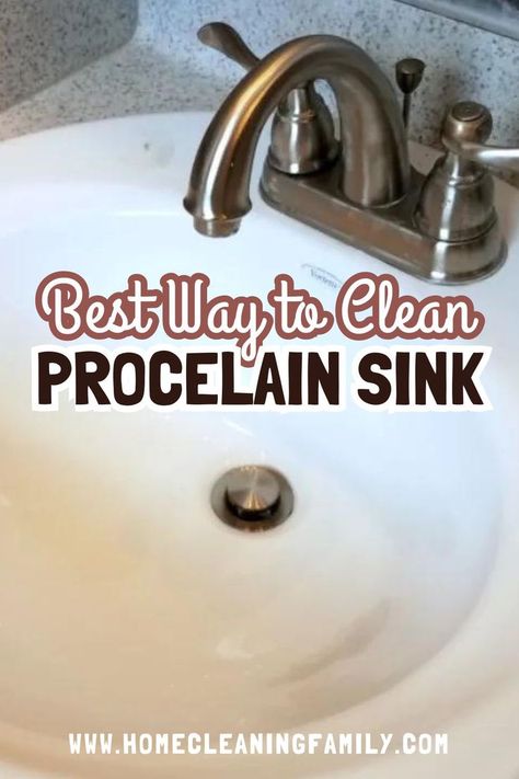 Learn how to keep your porcelain sink clean and sparkling with these practical methods. This article covers proven techniques for removing stains and preventing buildup. Find out how to maintain a pristine sink using everyday household items. Keep your kitchen or bathroom sink looking like new with these easy cleaning tips. Clean Porcelain Sink, Clean Bathroom Sink, Bathroom Sink Fixtures, Porcelain Kitchen Sink, Mexican Sink, Remove Yellow Stains, Porcelain Sinks, Best Cleaner, Old Bathroom