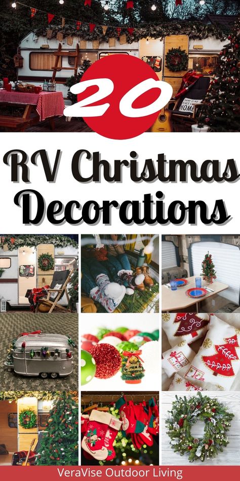 It's beginning to feel a lot like Christmas, don’t you think? And this only means one thing, time to decorate your RVs for the coming holiday season. Decorating your campers for Christmas doesn’t have to be frustrating because we got you covered. Make this year’s holiday camping jolly and bright with these adorable RV Christmas decorations and ideas. Camper Christmas Decorations Outdoor, Christmas In Rv Holidays, Decorating Camper For Christmas, Camping For Christmas, Christmas Camping Decorations, Rv Christmas Decorations Rv Campers, Rv Christmas Decorations Outside, Christmas Decor Ideas For Rv, Camping Christmas Decorations