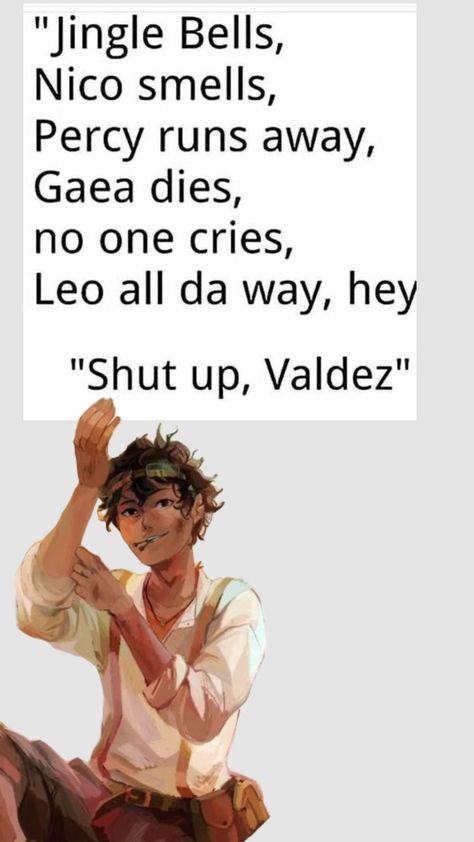 Perfect #leovaldez Leo Valdez Hot Stuff, All The Ladies Love Leo Valdez, Valgrace Aesthetic, Percy Jackson Couples, Percy Jackson Fanfic, Perseus Jackson, Team Leo, Percy Jackson Fan Art, Percy Jackson Characters