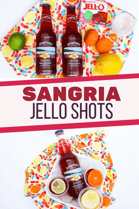 Sangria Jello Shots Sangria Shots, Wine Jello Shots, Easy Jello Shots, Jello Shots Recipe, Jello Shot Recipes, Cheap Wine, Shot Recipes, Cocktail Recipes Easy, Sangria Recipes