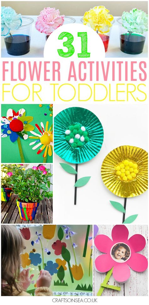 Over 30 fantastic flower activities for toddlers! All the inspiration you need with easy and educational ideas, crafts and fun things for toddlers to make including handprint flowers, easy plants to grow from seed, toddler science experiments and colour recognition. #kidsactivities #kidscraft #toddler #finemotor Flower Activities For Toddlers, Movement Aesthetic, Handprint Flowers, Flower Activities, Toddler Science, Summer Preschool Crafts, Toddler Science Experiments, Science For Toddlers, Grow From Seed