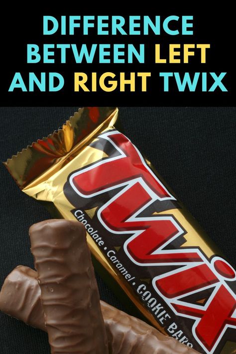 Difference between left and right Twix. Twix Chocolate, Caramel Cookies Bars, Chocolate Candy Bars, Twix Bars, Twix Bar, Chocolate Pairings, Chocolate Candy Bar, Health Guide, Candy Bars