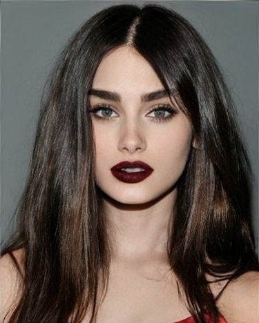 Dark Red Lipstick Makeup, Vamp Aesthetic, Vamp Makeup, School Beauty, Vampy Makeup, Maquillage On Fleek, Ethereal Makeup, Bold Makeup