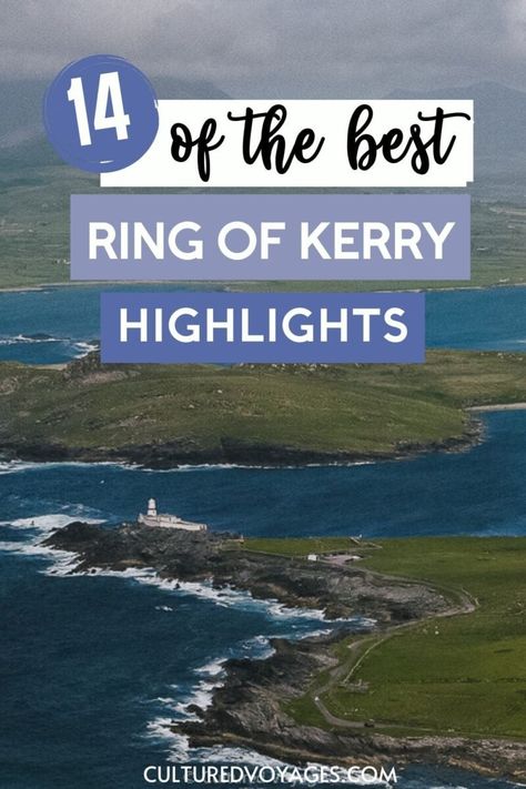 Ring of Kerry Highlights - Best Stops & Map - Cultured Voyages Ring Of Kerry Ireland, Ross Castle, Kerry Ireland, Local Guide, Ireland Travel, The Good Place, Road Trip, National Parks, Castle