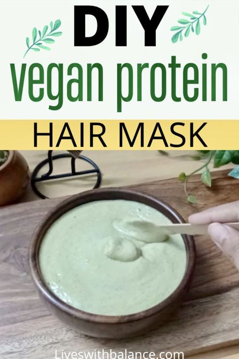 Here I am sharing this homemade vegan protein hair mask recipe that- Strengthens the hair Reduce hair fall Bring back the lost lustre So try out this simple vegan protein hair mask recipe for stronger hair naturally..... vegan protein hair mask diy, vegan protein hair mask Vegan Hair Mask, Protein Hair Mask, Hair Mask Diy, Protein Hair, Hair Mask Recipe, Diy Hair Masks, Reduce Hair Fall, Stronger Hair, Hair Protein