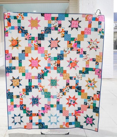 Ruby Star Quilt, Ruby Star Society Quilt, Quilt Board, Pink Fabrics, Cluck Cluck Sew, Fun Quilt, Bright Quilts, Crafty Mom, Modern Quilting